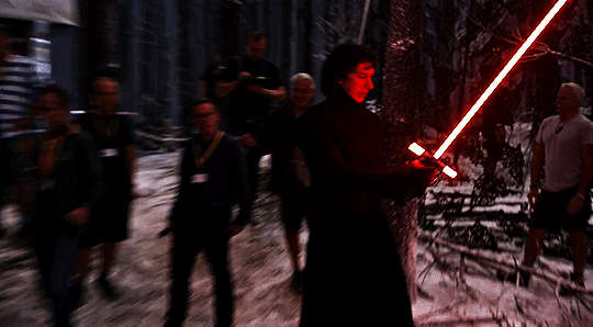 knights-of-ben-solo:  driverdaily: Adam Driver behind the scenes of Star Wars: The