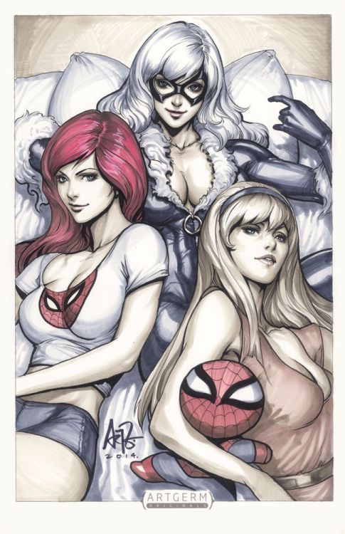 Mary jane gwen stacy black cat lesbian