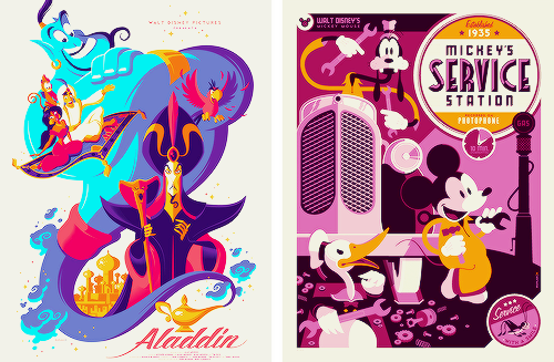 mickeyandcompany:   Disney posters by Tom Whalen 