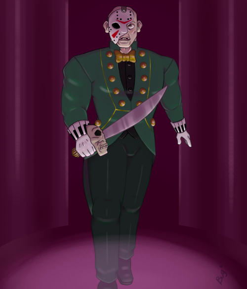 sweaterblitz:I had a mighty need to draw Jason as the phantom of the opera and to try new shading te