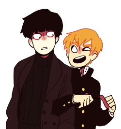 torifalls:  SO ANYWAY THE AGE SWAP AU IS RLY CUTE also adult mob in a frickin like. matrix coat  brings me a lot of joy