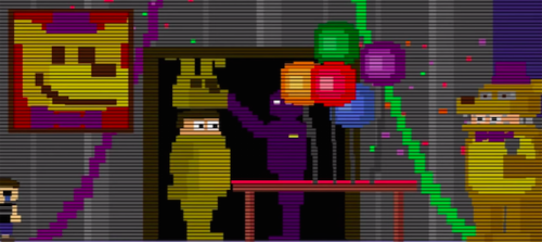 FNAF 3 purple guy's death mini-game 
