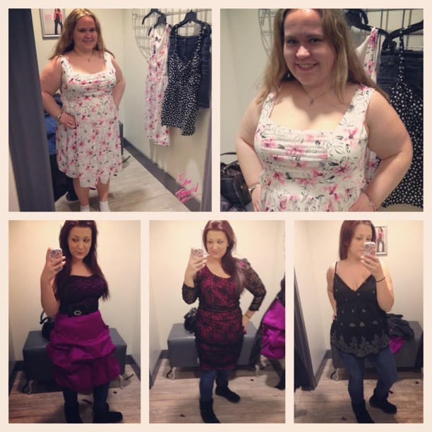xbabyd0llx3x:  Being silly and cute in the #dressingroom. #shopping #torrid #cousins