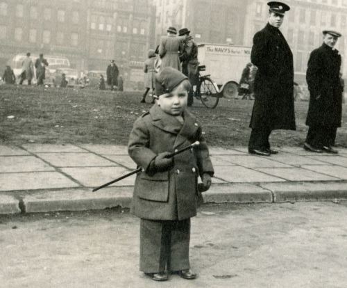 yesterdaysprint:Swanky young man at a RAF event, Manchester, 1940Today in microfashion