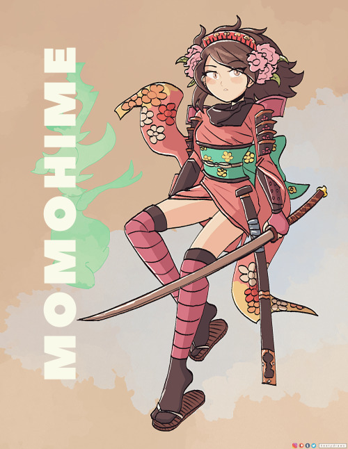 Cool armor outfit.Momohime from The Demon Blade.