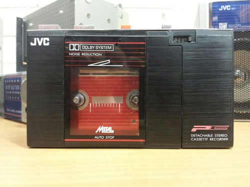 Jvc Portable Component System, 1984. Jvc PC-RM100L Receiver - Jvc PC-DM100L Stereo Cassette Deck - J