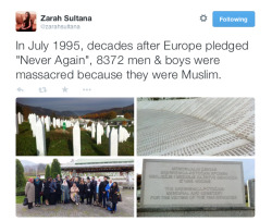 Balkanblues-Deactivated20150920: Zahra Sultana Tweeting About Her Visit To Srebrenica