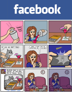 colegaschungos:  fuckyeahcomicsbaby:  Comic Artists Explain Social Media.  Resumen de las redes sociales 