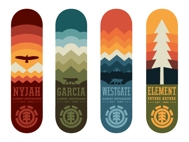 Element  Skateboarding. Nature. Culture.