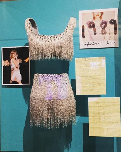 youareinloveswift:Taylor’s 2014 VMA outfit is also at the Rock and Roll Hall of Fame in Cleveland, O