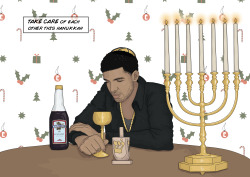 trendgraphy:  Drake Holiday Cards by Oli Holmes