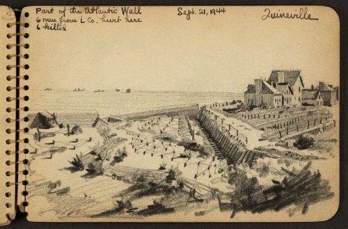 mymodernmet:21-Year Old WWII Soldier’s Sketchbooks Reveal a Visual Diary of His Experiences