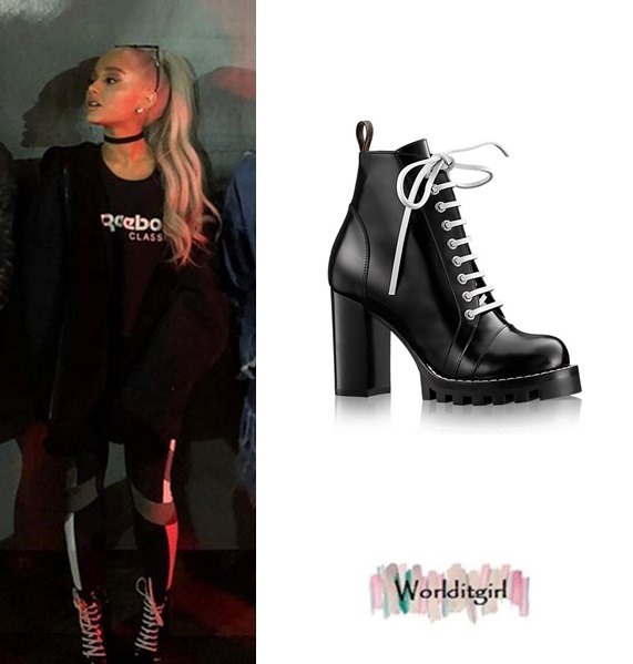 Ariana Grande Style — Ariana wore the Louis Vuitton Star Trail Ankle