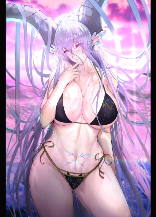 Tiamat at the beach SpiceΞhttps://www.pixiv.net/artworks/96173611