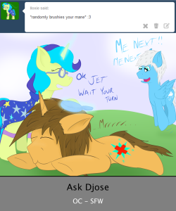 ask-djose:  promote-a-pony:  Featuring: ask-djose