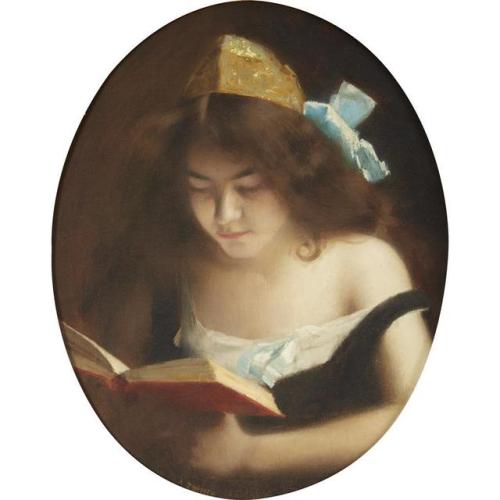 Marie Augustin Zwiller (1850–1939)Girl reading