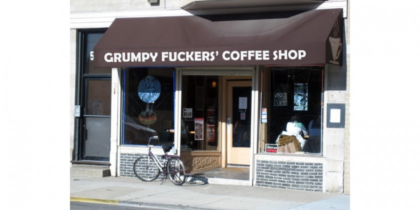 naniwear:  maple-clef:A coffee shop has opened in Cardiff for people who hate mornings.Grumpy