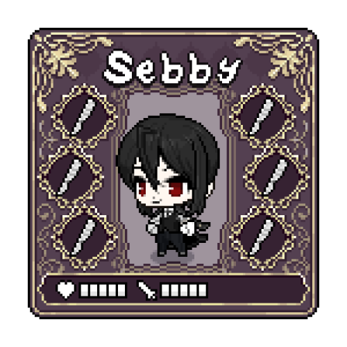 So I Found This Cute RPG Chibi Picrew And Decided To Make A Few Of My Kuro OCs + Ciel And Sebastian.