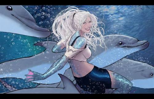 nebezial-asheri:aquaman 26 cover and a shot of dolphin out in july