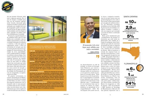 Revista Empreendedor destaca o posicionamento e o crescimento da ACATE no ecossistema de empresas de tecnologia de Santa Catarina e do Brasil.