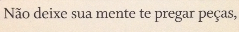 Não é eterno.