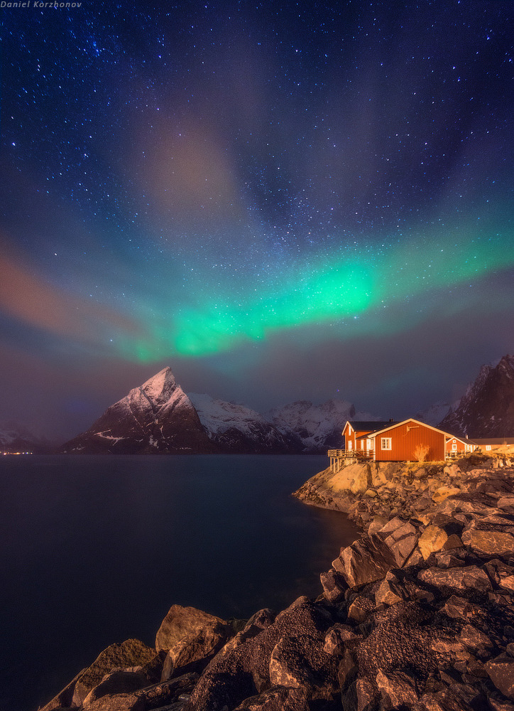 mrfelixislol55:  Northern Lights in Reine | Norway (by Даниил Коржонов)