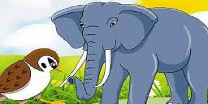 पंचतंत्र कहानी – हाथी और गौरैया (Hindi Story of Hanthi aur Gauraiya)