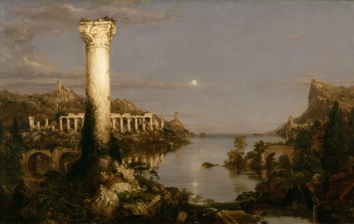 lacma:  This is the final weekend to see Thomas Cole’s   masterpiece, The Course of Empire (1834–36) at LACMA.   The five large-scale paintings—a visual feast and meditation about civilization and the potential challenges facing the young country—are