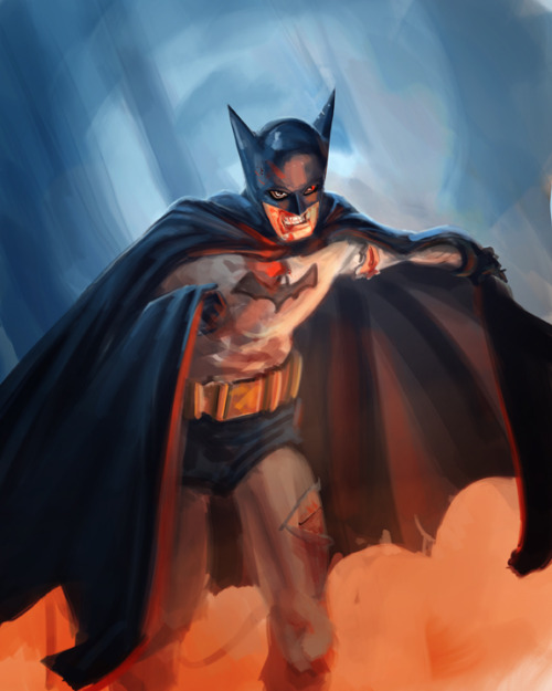 gothamart:  A man dressed like a bat by Boatwright 