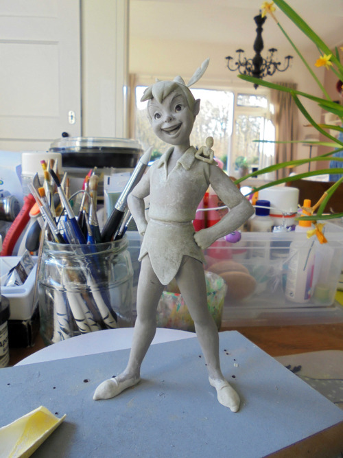 Peter Pan WIPHere’s the sculpting process of Peter Pan. He needs to be sanded some more but af