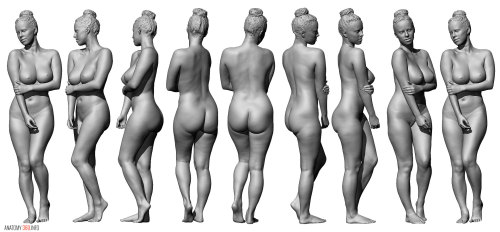 XXX anatomy360:  Some new female life model reference photo