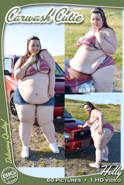 canklelover:  bigcutieholly:  Hey :) It’s a nice warm day today and I’ve decided to put on a teeny tiny bikini and wash my car while you watch ;)It’s a bit of a struggle to reach certain places because my huge belly gets in the way, but I give it