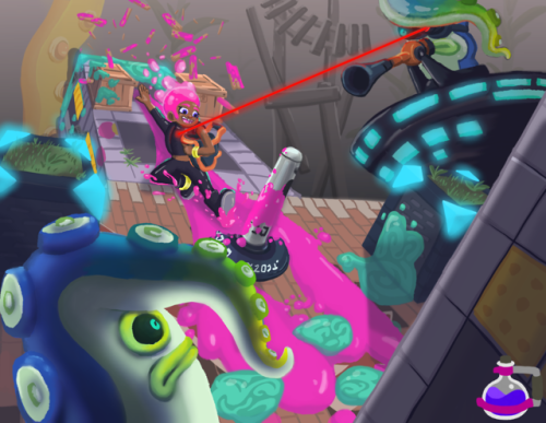 ebenrose:Happy birthday, octo expansion! Here’s my piece for Test Passed zine, where I got to 