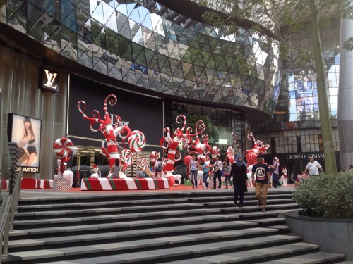 365 Day 40 ish, 10 Dec 2014: Dr Seuss-y Christmas decorations in front of ION Orchard in Singapore. 