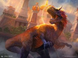 commandtower:  Ixalan Dinosaur Artwork Some