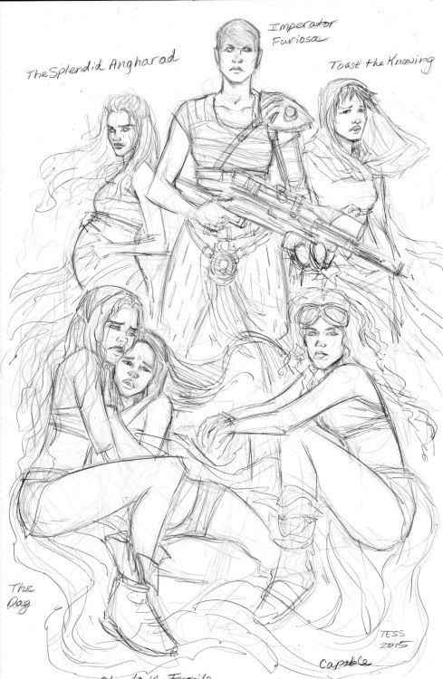 tessfowler:Imperator Furiosa and The Brides, Pencils. 2015Bless, Tess!