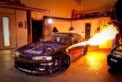 every-s1ngle-day:  Just a car spitting fire…nbd