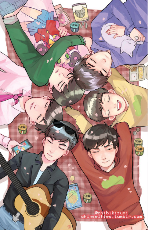 chinselfies: I realized it’s been so long since I watched おそ松さん, I dearly miss the 6 funny nee