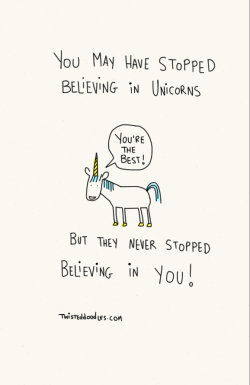 twisteddoodles:  Unicorn motivation! 