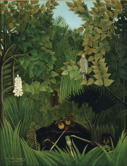 philamuseum: Happy 170th birthday to Henri Rousseau. “The Merry Jesters,” 1906, by Henri Rousseau