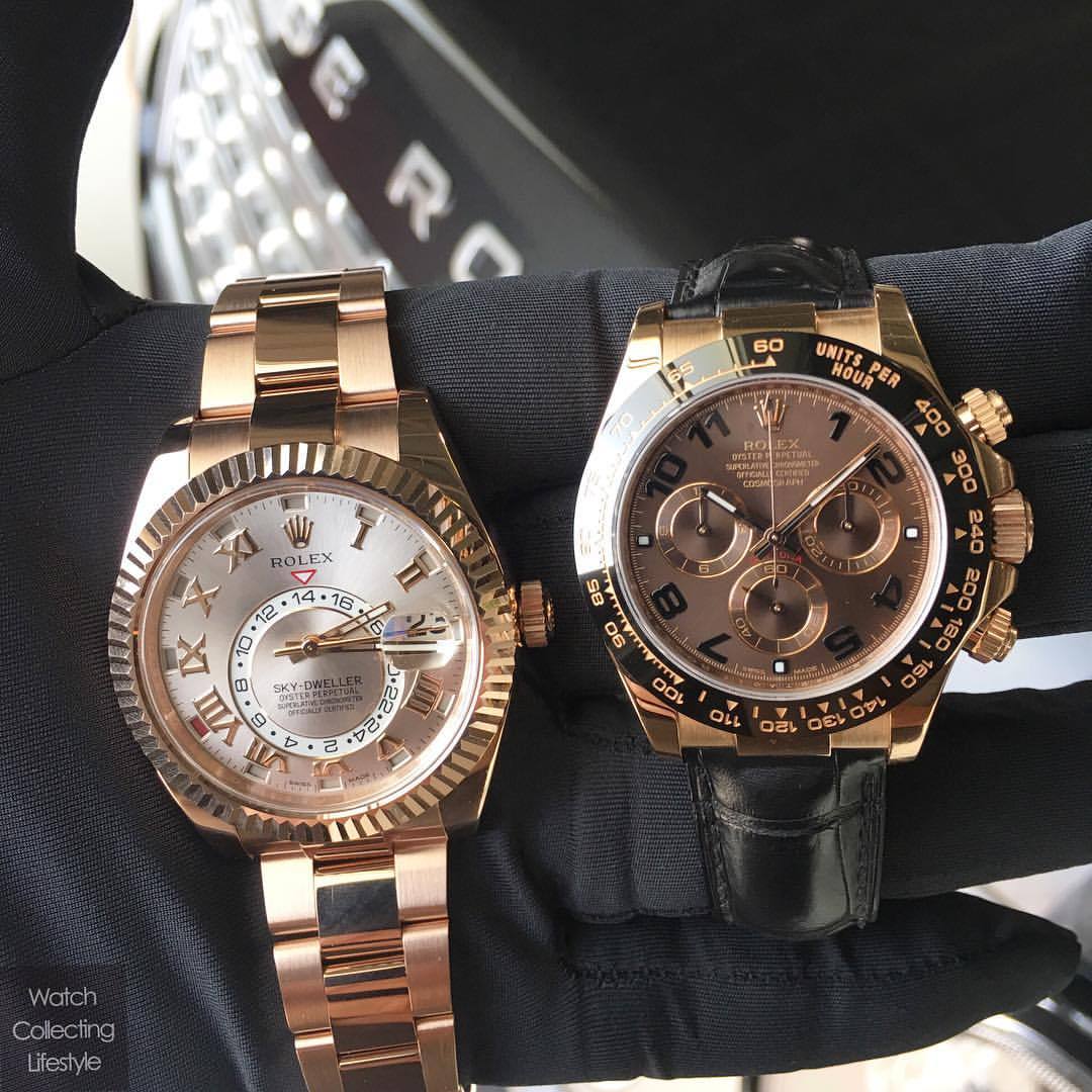 Double trouble. @Rolex Sky-Dweller x Daytona x Range Rover. 👊👊👊 #Rolex #rolexskydweller #skydwellersundust #skydweller #everosegold #everoseskydweller #rolex326935 #rolex #dallas #dallaswatches #watchcollectinglifestyle #watchporn #wcl #watches...