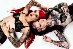 Wealllovealternativemodels:  Červená Fox And Lusy Logan. Jamiet Photography. 