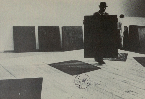 circus-sonata:  Joseph BeuysAufbau (Performance View), 1977