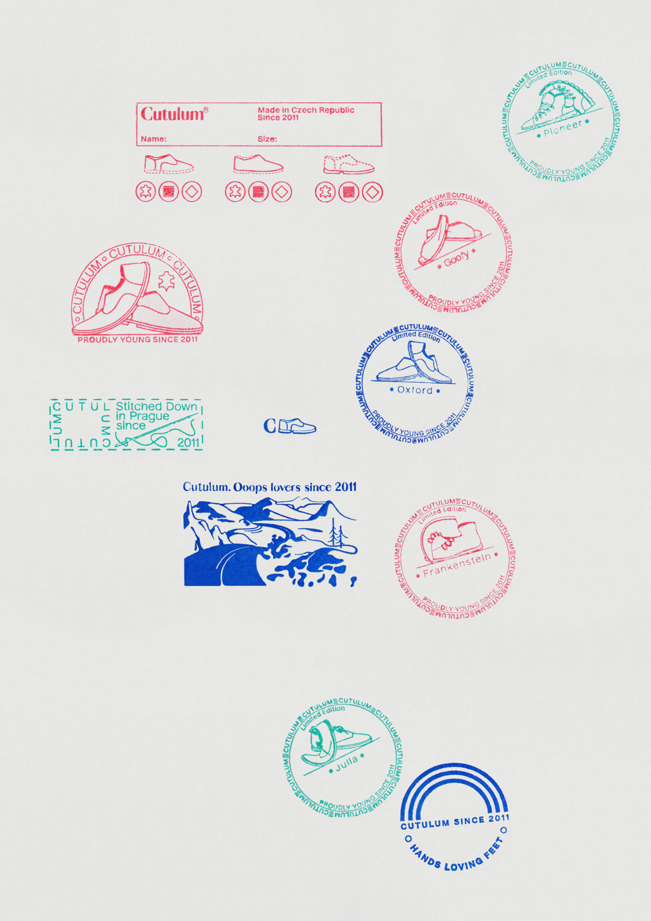 Stamps for Cutulum shoes