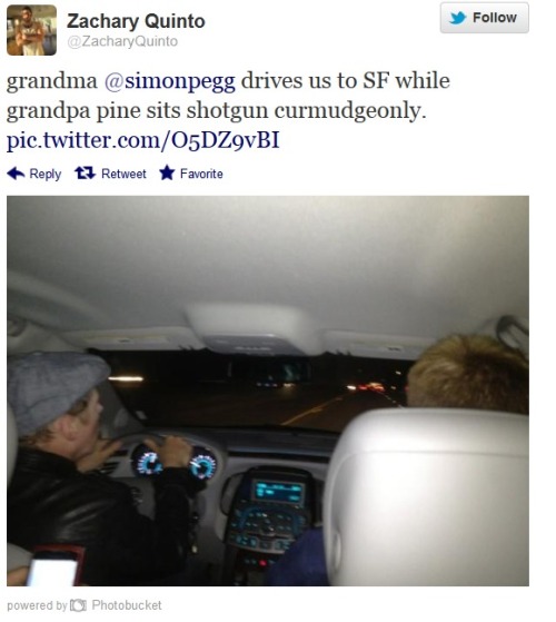 That Time When Zachary Quinto, Chris Pine, Simon Pegg And Benedict Cumberbatch Had A “guy’s Night