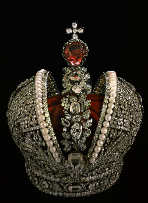 The Imperial Russian Crown, used by the monarchs of Russia from 1762 until the monarchy&rsquo;s 