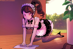 luminekoarts:  Maid Pack - Electra Sparks Other version is in April’s patreon pack!https://gumroad.com/l/OVOINa——————————————–[For Full Res, PSDs, Sketches and more support me here on patreon!][Gumroad for previous months