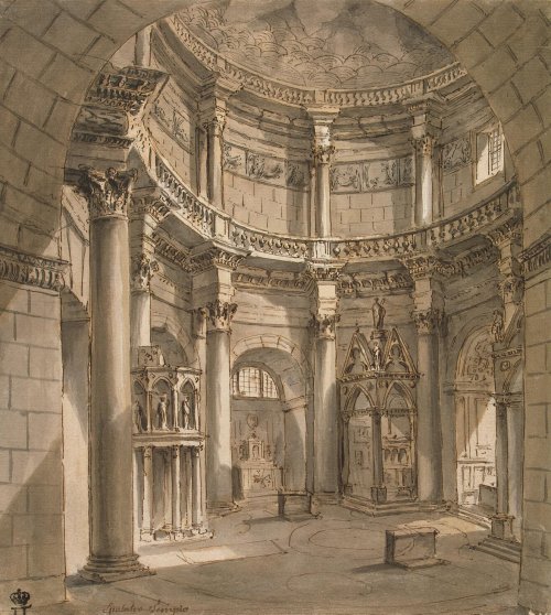 illuminate-eliminate: Interior of the Jupiter Temple Mausoleum in the Palace of Emperor Diocletian b
