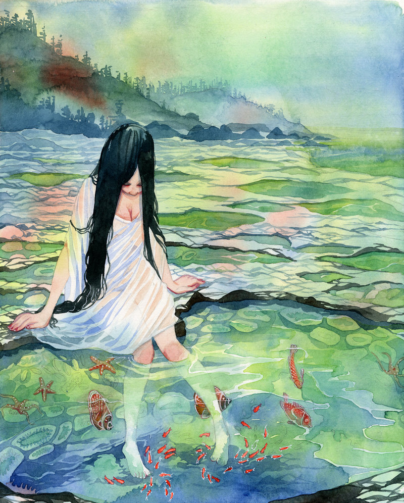 bluealaris:  Hi Everyone- a giant post of a number of original paintings that I’m