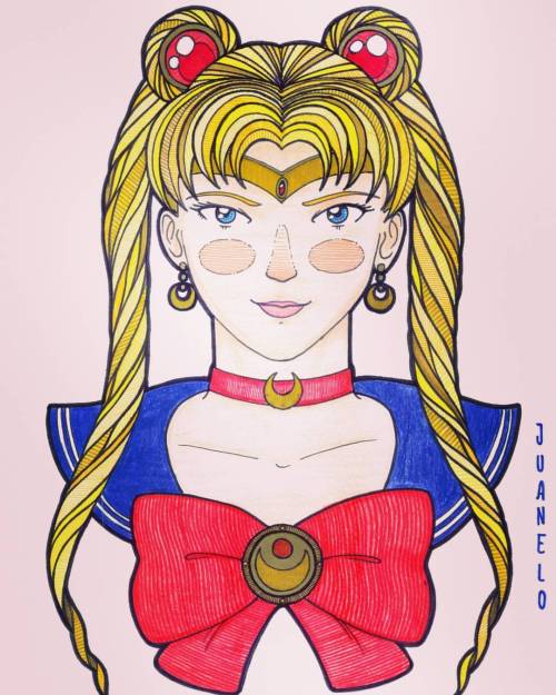 En el nombre de la luna..#セーラームーン #sailormoon #usagi #drawing #fanart #art